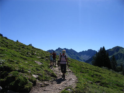 Auf dem Weg zur Lüchlealpe